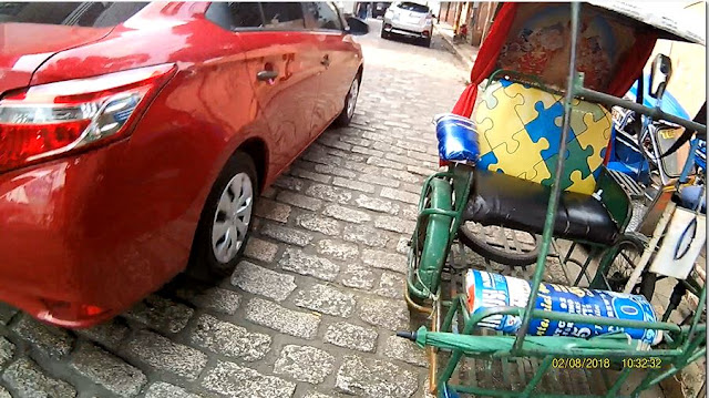 streets paved with traditional cobblestone in Intramuros