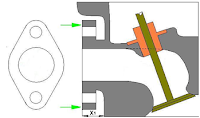 bagian dudukan intake manifold sesudah dimodifikasi