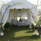Wedding Tent Entrance Decor