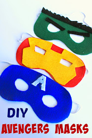 DIY Avengers Masks with patterns #AvengersUnite #ad