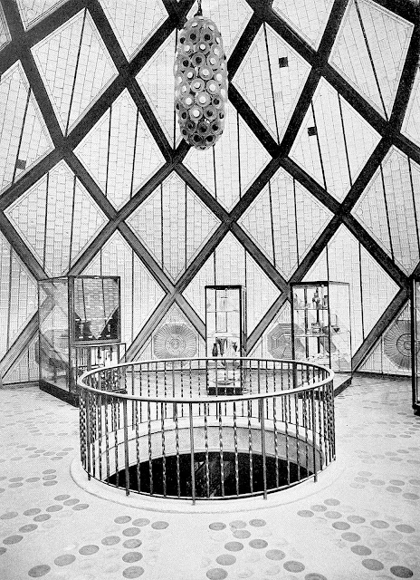 BRUNO TAUT GLASHOUSE 1914 photograph of upper interior