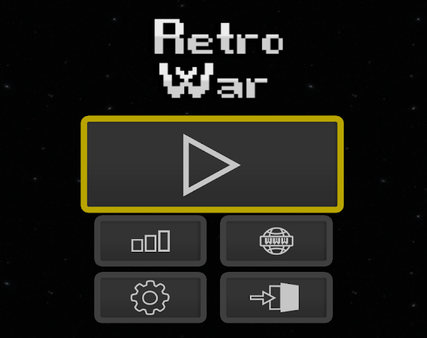 Retro War interfaz nueva