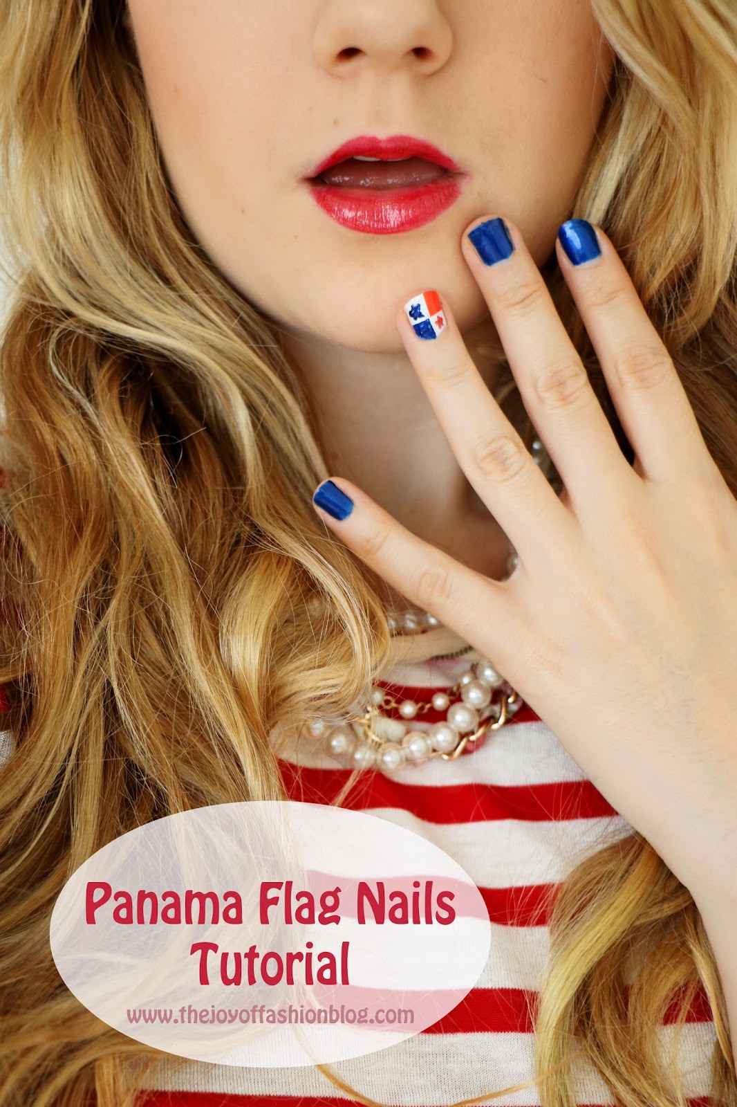 Loving these super cute flag nails!