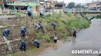 Masif Giat Rutin, Satgas Sektor 22 Sub 10 Bersihkan Sungai Cijalupang