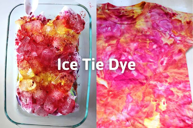 Ice tie dye