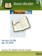 eReader for Symbian