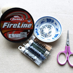 leather bead bracelets on a loom