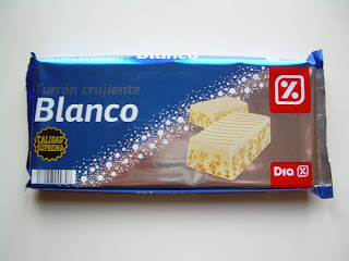 Turrón de cocholate blanco crujiente DIA