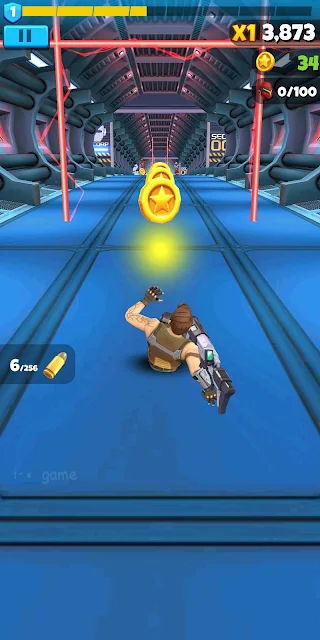 لعبة Run and Gun Endless runner | لعبة البطل المقاتل علي الطريق الصعب ألعاب سرعة