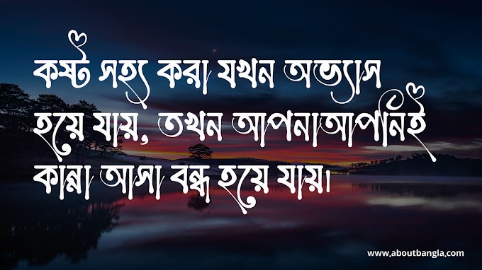 খুব কষ্টের স্ট্যাটাস | Khub Koster Status