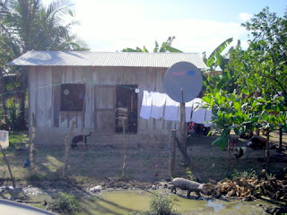 Claro TV satellite dish in Tripoli, Honduras