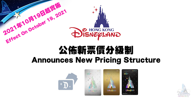 香港迪士尼樂園度假區 新票價分級制將於2021年10月19日起實施, Hong Kong Disneyland Resort Announces New Pricing Structure Comes Into Effect On October 19, 2021