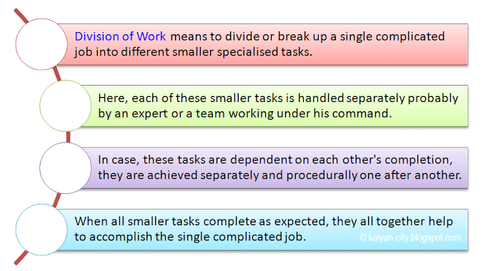 Fayol's Principle of Division of Work - Meaning, Example, Explanation