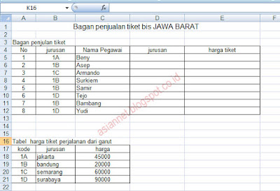 rumus excel vlookup kombinasi