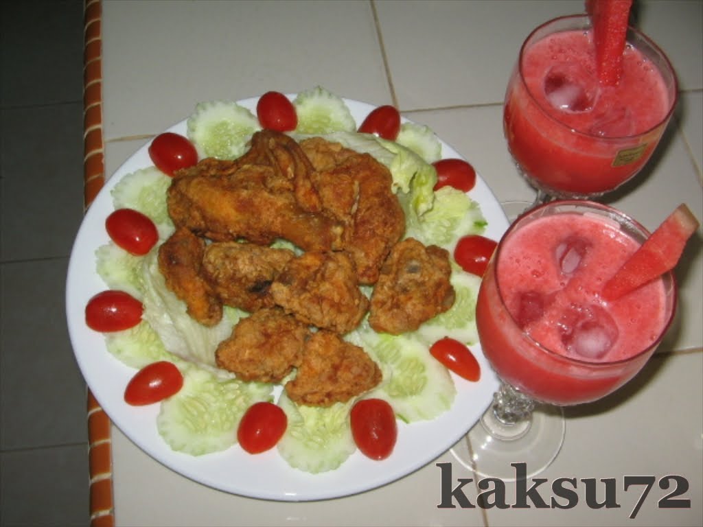Air Watermelon dan Ayam Goreng Ala2 KFC  CERITA ORANG 