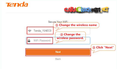 Setting Nama dan Password dari WIFI kamu