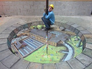 Amazing 3D Chalk Drawing Collections | 3D Chalk Drawing Photos