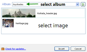 How To Add Images From Picasa Web Albums In Windows Live Writer