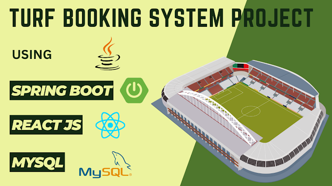 Turf Booking System Project using React JS + Spring Boot + MySQL