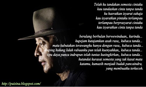 Puisi Cinta Tanpa Tanda oleh "Sujiwo Tedjo" - PUISINA