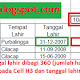 Cara Otomatis Menghitung Umur Sekarang Pada Microsoft Excel
