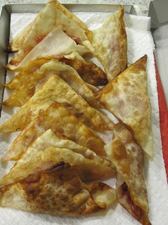 Strawberry Rhubarb Won Tons