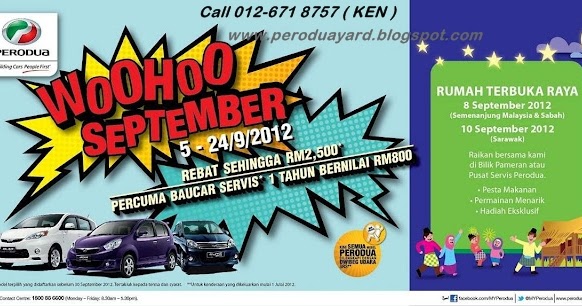 Perodua Promotion - Call 012-671 8757: Perodua September 