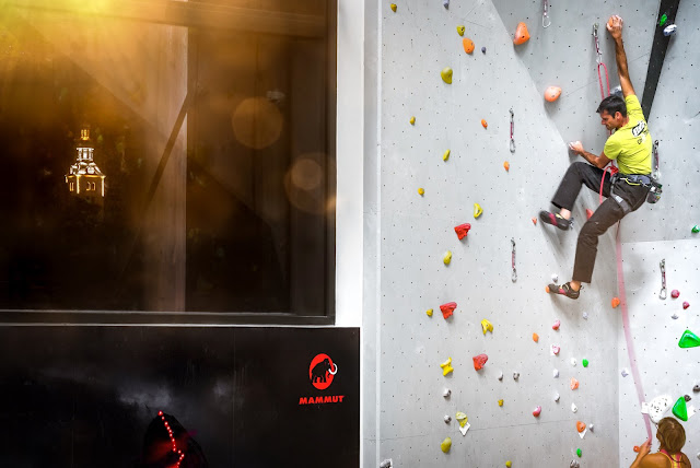 Escalade au Palais des Sports de Megève