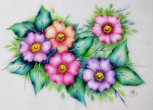 pintura-em-tecido-flores
