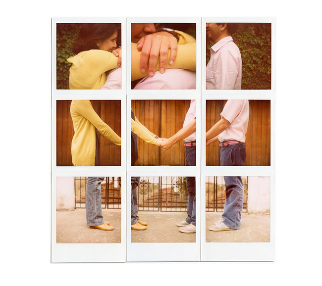 polaroid collage creative