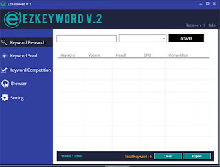  bagi yang belum tau sahabat sanggup baca artikel sebelumnya perihal  Ezkeyword Terbaru Ver.2.0.0 : Tools Riset Keyword dengan Tampilan dan Fitur Baru yang lebih Powerful