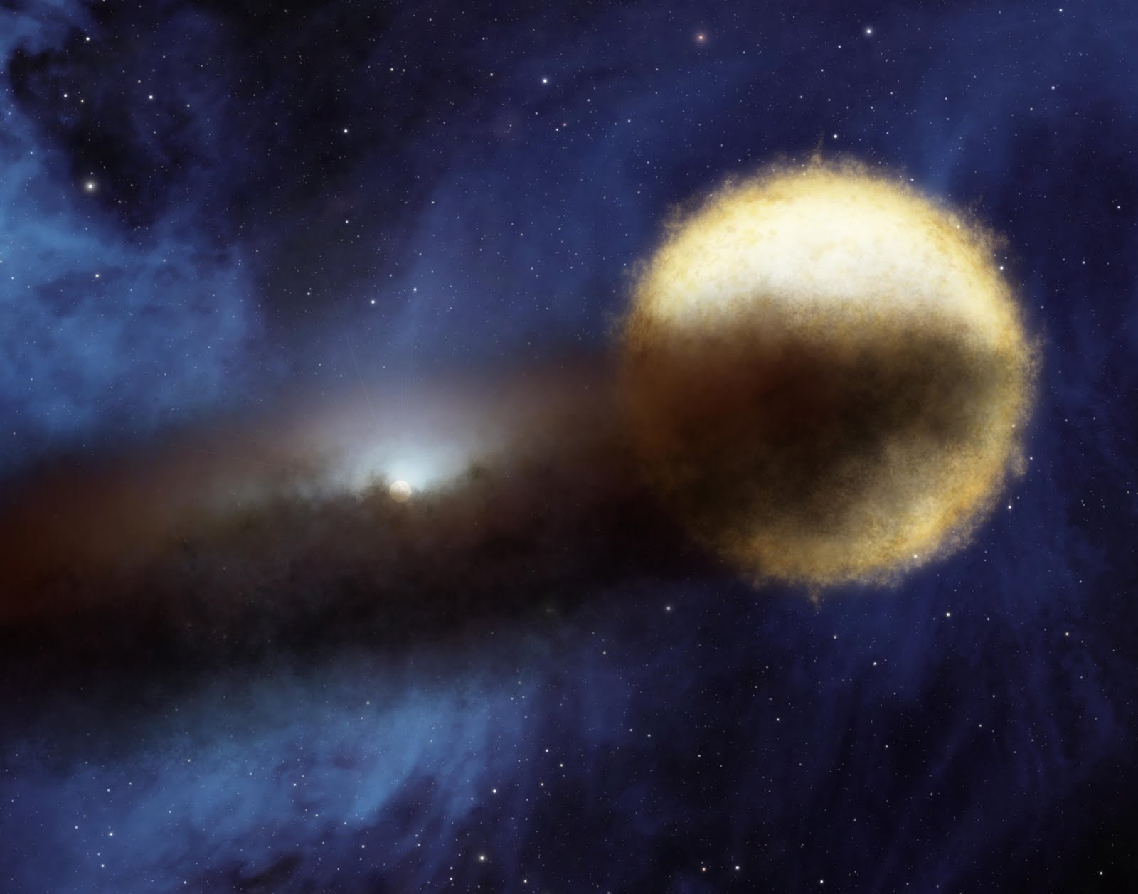 Bintang Epsilon Aurigae ini akan memudar dibalik awan 