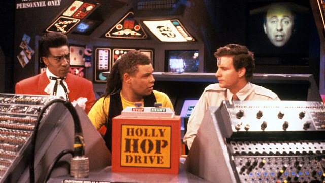 The Cat, Lister, Rimmer and Holly in Red Dwarf II