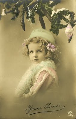 Carte postale ancienne Bonne Année enfant