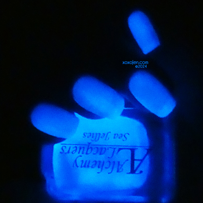 xoxoJen's swatch of Alchemy Lacquer: Sea Jellies (GITD - Limited Edition)