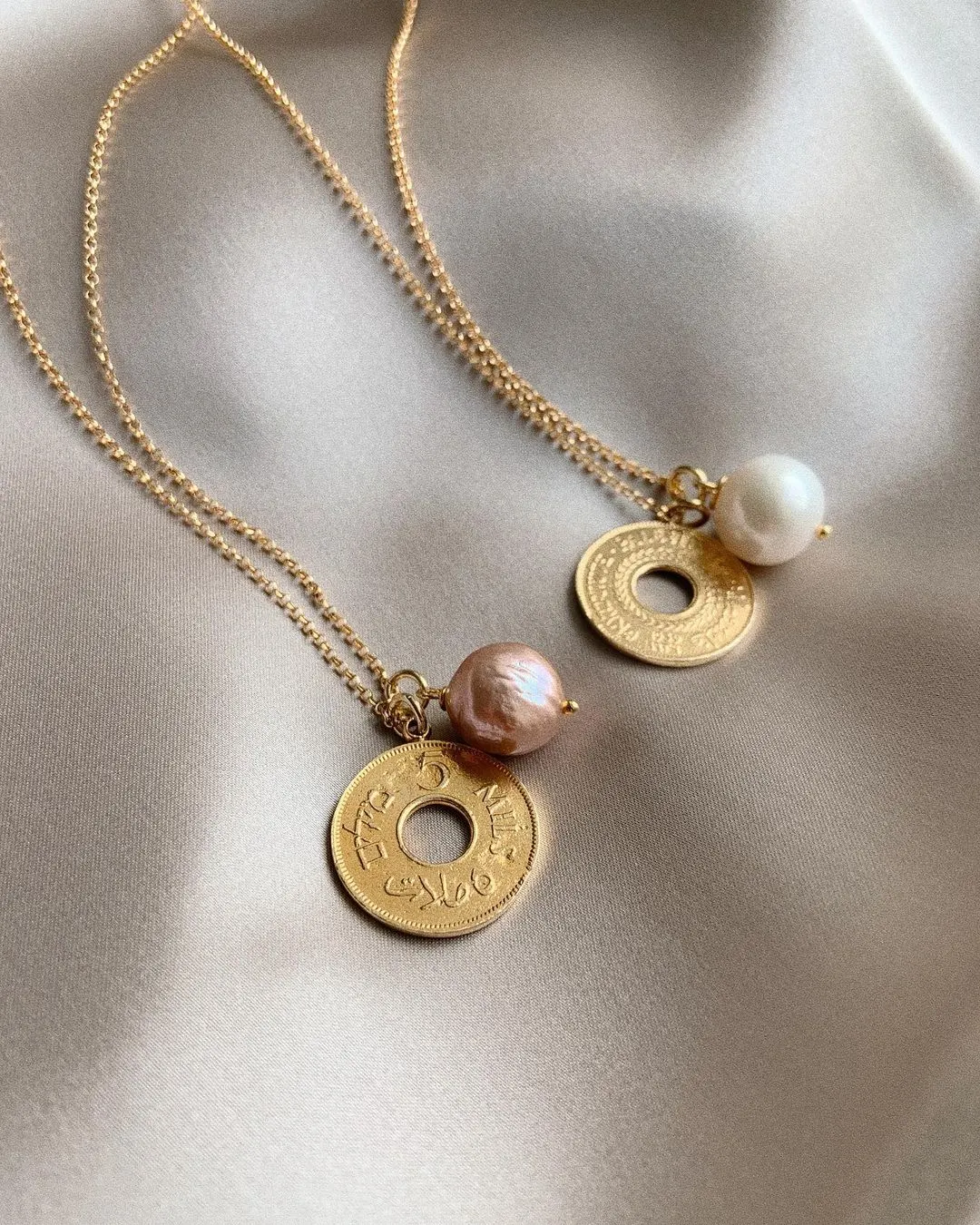 Nurnei Jewelry Coin and Pearl