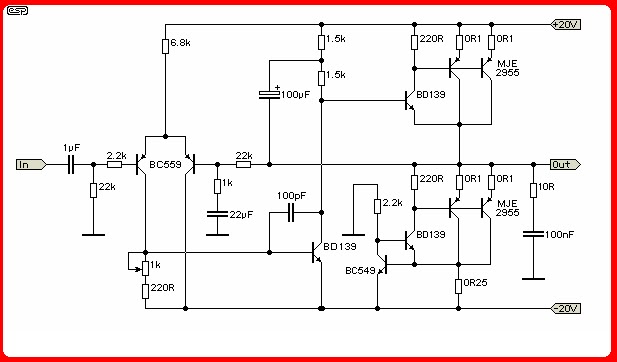  SKEMA  RANGKAIAN AMPLIFIER class  a amplifier