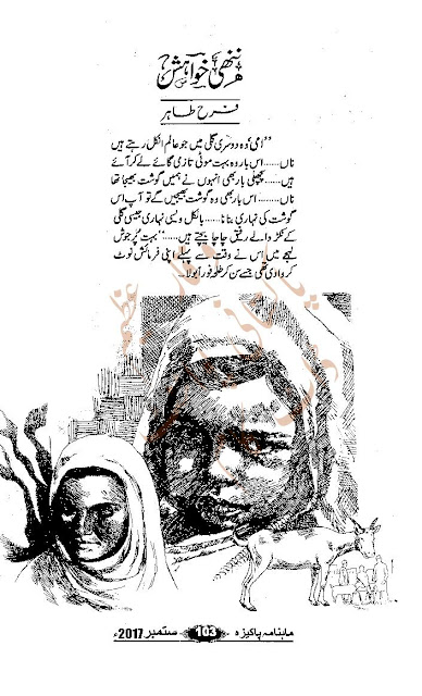 Nanhi khwahish novel by Farah Tahir