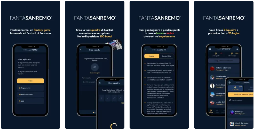 Download app FantaSanremo per Android e iOS