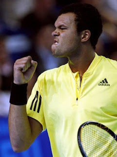 Photo of Tsonga with trophy in Marseille 2009 final