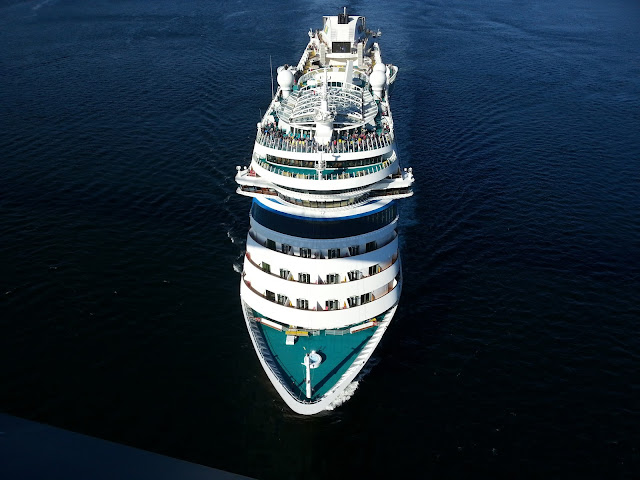 Cruise ship AIDAsol in Bergen, Norway; Fjords Cruise; Ships in Bergen