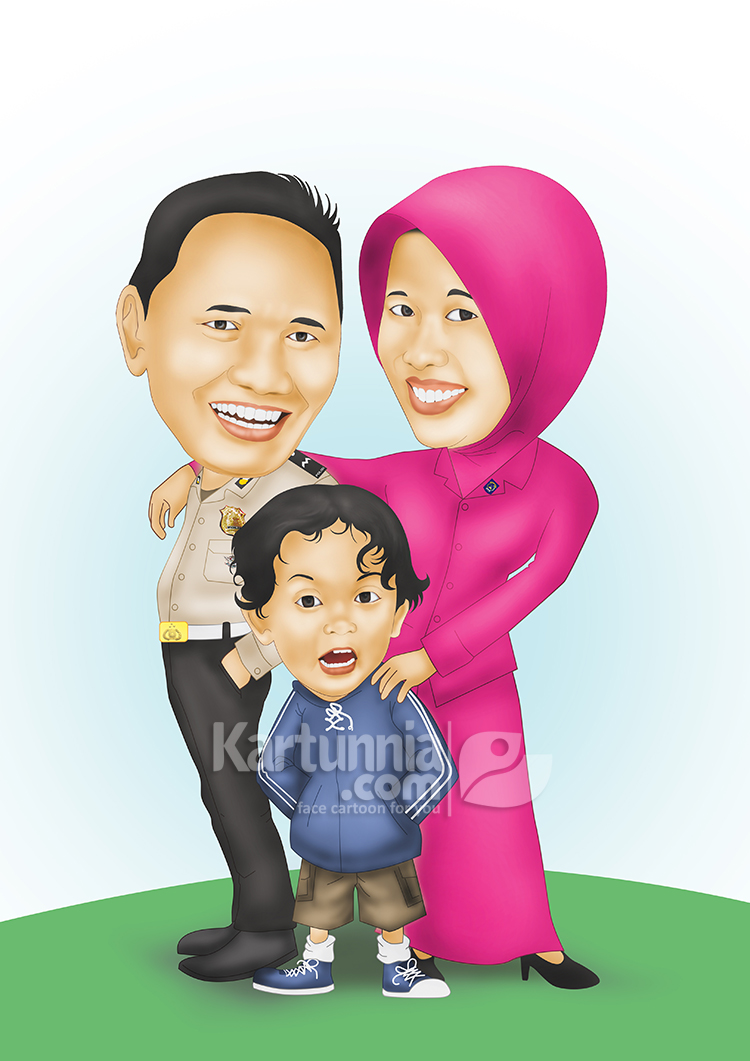 Karikatur Keluarga Polisi Dan Bhayangkari Kartunniacom
