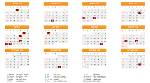 Kalender Bulan Mei Tahun 2020