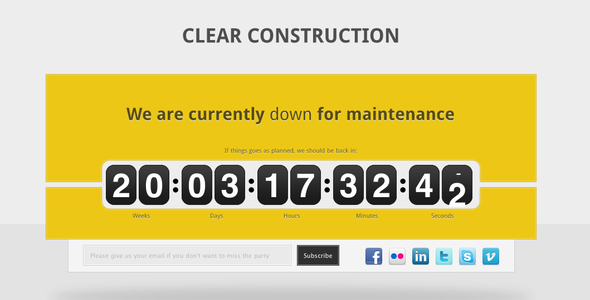 Clear Construction - Under Construction Specialty Pages