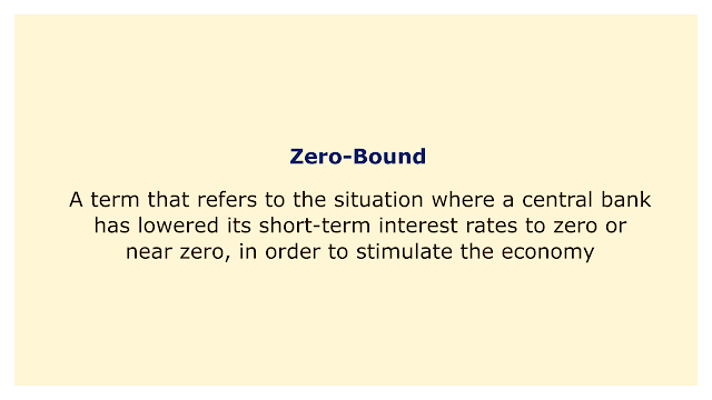 A term that refers to the situation where a central bank has lowered its short-term interest rates to zero or near zero, to stimulate the economy.
