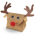 Natal - Rena feita com sacola de pão