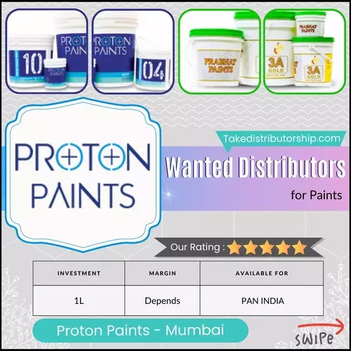 Wanted Distributors, Super Stockist for Paints in Pan India