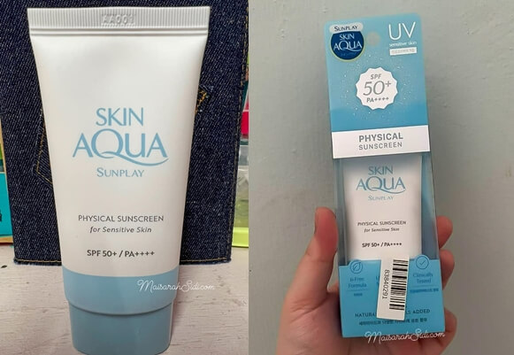 Sunplay Skin Aqua Physical Sunscreen SPF50 Mineral Suncreen For Sensitive Skin