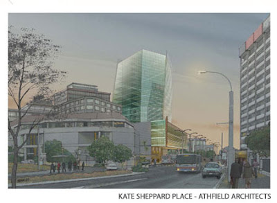 Rendering of 'Kate Sheppard Place' development