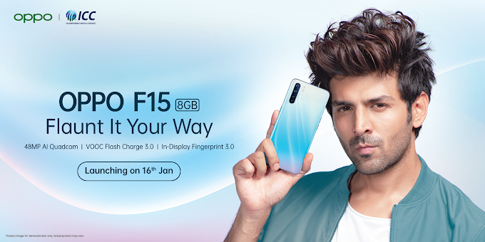 OPPO F15 WILL LAUNCH ON 16TH JAN WITH 48 MP CAMERA